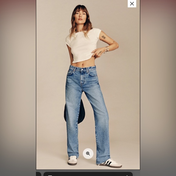 Reformation Val 90s Mid Rise Straight Jeans - Picture 2 of 8